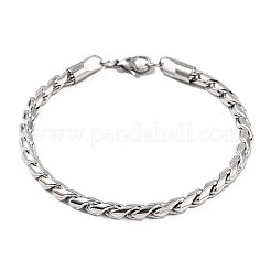 304 Stainless Steel Rope Chain Bracelets for Men Women&nbsp;BJEW-Q038-04P