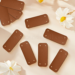 20Pcs Rectangle Imitation Leather Labels with Holes&nbsp;FIND-CY0002-42