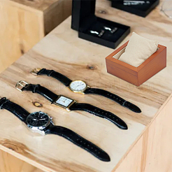 Rectangle Wooden Watch Display Stands&nbsp;ODIS-WH0017-110B