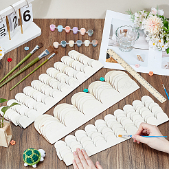 30Pcs 3 Styles Unfinished Fan Shaped Wooden Frames&nbsp;WOOD-GO0001-29