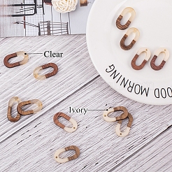 Resin & Wood Pendants&nbsp;RESI-OL0001-04B