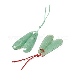 Natural Green Aventurine Pendants&nbsp;G-R437-01A-01