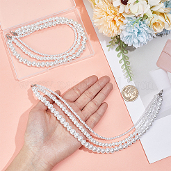 2Pcs Round Glass Pearl Beaded Shoes Chain&nbsp;HJEW-HY00076