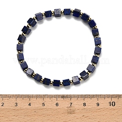 Natural Lapis Lazuli Beads Stretch Bracelets&nbsp;BJEW-F523-02A