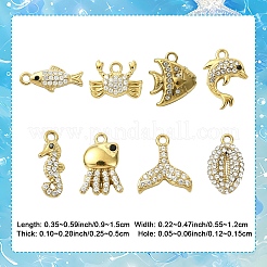 8Pcs 8 Styles 304 Stainless Steel Charms&nbsp;STAS-YW0003-33