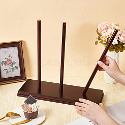 Wooden Donut Holder&nbsp;AJEW-WH0472-12