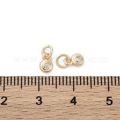 Brass Micro Pave Cubic Zirconia Charms&nbsp;KK-C071-11KCG