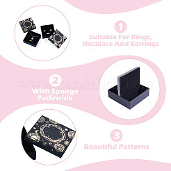 10Pcs Sun Moon Star Printed Cardboard Gift Boxes&nbsp;CBOX-TA0001-21A