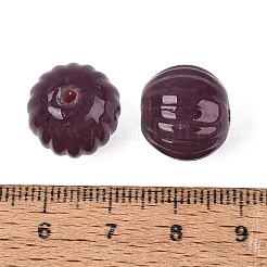 Handmade Ribbed Lampwork Beads&nbsp;LAMP-N042-04H