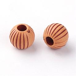 Imitation Wood Acrylic European Beads&nbsp;SACR-Q186-14