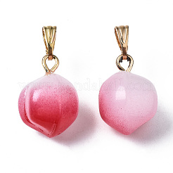 Two Tone Spray Painted Glass Pendants&nbsp;GLAA-N035-015-A01