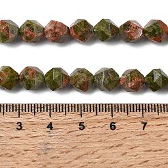Natural Unakite Beads Strands&nbsp;G-Z119-A31-02