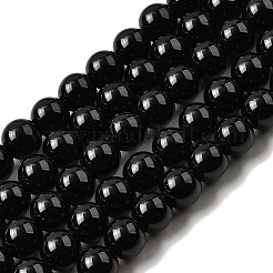 Natural Black Obsidian Beads Strands&nbsp;LS-G-L632-A01-8mm