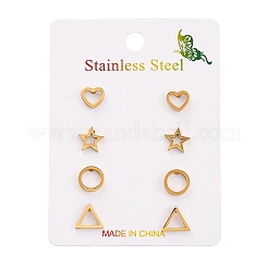 304 Stainless Steel Stud Earring Kits&nbsp;EJEW-H142-04G