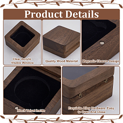 Wood Medal Storage Magnetic Boxes&nbsp;CON-WH0088-94A-02