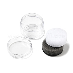 Wood Jewelry Display Case Box with 35 Mini Column Plastic Screw Top Foam Gem Jars&nbsp;CON-NH0001-04B