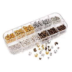 Brass Crimp Beads Covers&nbsp;KK-TA0007-01