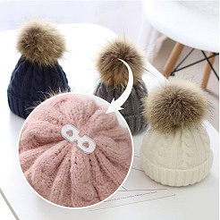 60Pcs 3 Shapes Acrylic Knitted Hat Making Fastener Tool&nbsp;FIND-GA0004-04
