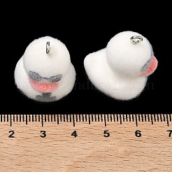 Flocking Opaque Resin Pendants&nbsp;RESI-F064-A07