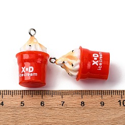 Opaque Resin Pendants&nbsp;RESI-I337-02P