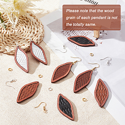 DIY Twist Rhombus Dangle Earring Making Kit&nbsp;DIY-OC0009-50