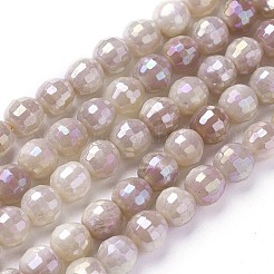 Electroplate Natural Sunstone Beads Strands&nbsp;G-P430-12-B