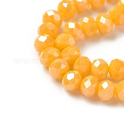 Opaque Solid Color Glass Beads Strands&nbsp;EGLA-XCP0001-19