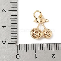 Brass Micro Pave Cubic Zirconia Pendants&nbsp;LS-KK-Z107-13G