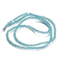 Electroplate Glass Faceted Rondelle Beads Strands&nbsp;EGLA-D020-3x2mm-M