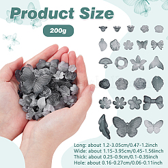 200G Transparent Acrylic Beads&nbsp;OACR-NB0001-53B