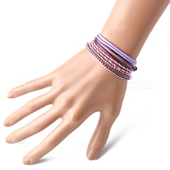 14Pcs 7 Colors Cotton Cord Bracelet Set for Men Women&nbsp;BJEW-FS00025-05