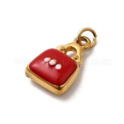 304 Stainless Steel Enamel Pendants Ion Plating(IP)&nbsp;STAS-B097-09G-02