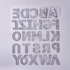 Alphabet Iron On Transfers Applique Cool Heat Vinyl Thermal Transfers Stickers For Clothes Fabric Decoration Badge&nbsp;DIY-WH-0151-34B