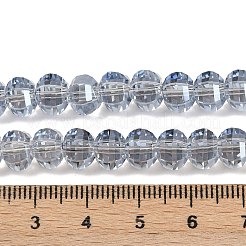 Electroplate Transparent Glass Beads Strands&nbsp;EGLA-B011-08A-PL04