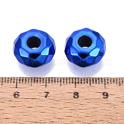 UV Plating Iridescent Transparent Acrylic European Beads&nbsp;OACR-E033-22-06