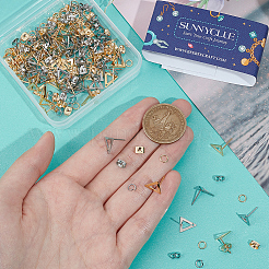 80Pcs 2 Colors 201 Stainless Steel Stud Earring Findings with Hole&nbsp;DIY-SC0023-55