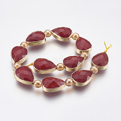 Opaque Glass Beads Strands&nbsp;EGLA-I008-07G
