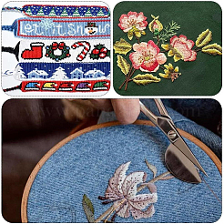 24 Skeins 2Bags 2 Colors Polyester Embroidery Threads for Cross Stitch&nbsp;SENE-CY0001-14