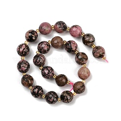 Natural Rhodonite Beads Strands&nbsp;G-C249-A18-16mm