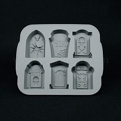 Halloween Theme Tombstone Silicone Mold&nbsp;DARK-PW0001-083A