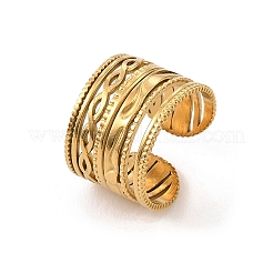 Brass Wide Band Cuff Open Rings&nbsp;KK-CBA8D1E-04G