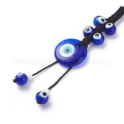 Flat Round Evil Eye Pendant Keychain&nbsp;KEYC-JKC00409