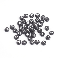 Acrylic Horizontal Hole Letter Beads&nbsp;X-OACR-E001-17
