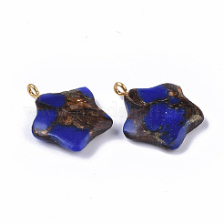 Assembled Synthetic Imperial Jasper and Bronzite Pendants&nbsp;G-S366-002C