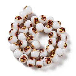 Printing Glass Beads for Necklaces Bracelets Making&nbsp;GLAA-B020-02A-01