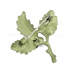 Electroplate Cardamom Shape Alloy Lapel Pins for Backpack Clothes&nbsp;JEWB-B037-01G
