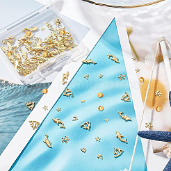120Pcs 8 Style Alloy Cabochons&nbsp;MRMJ-OC0002-73