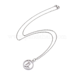 Non-Tarnish 304 Stainless Steel Pendant Necklaces&nbsp;NJEW-Z004-01P