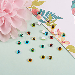 Flat Back Glass Cabochons&nbsp;GGLA-SZ0001-01A
