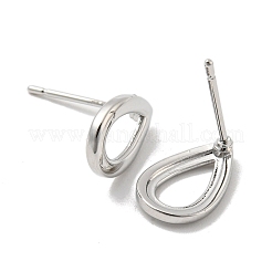 Brass Stud Earrings&nbsp;EJEW-B035-12P